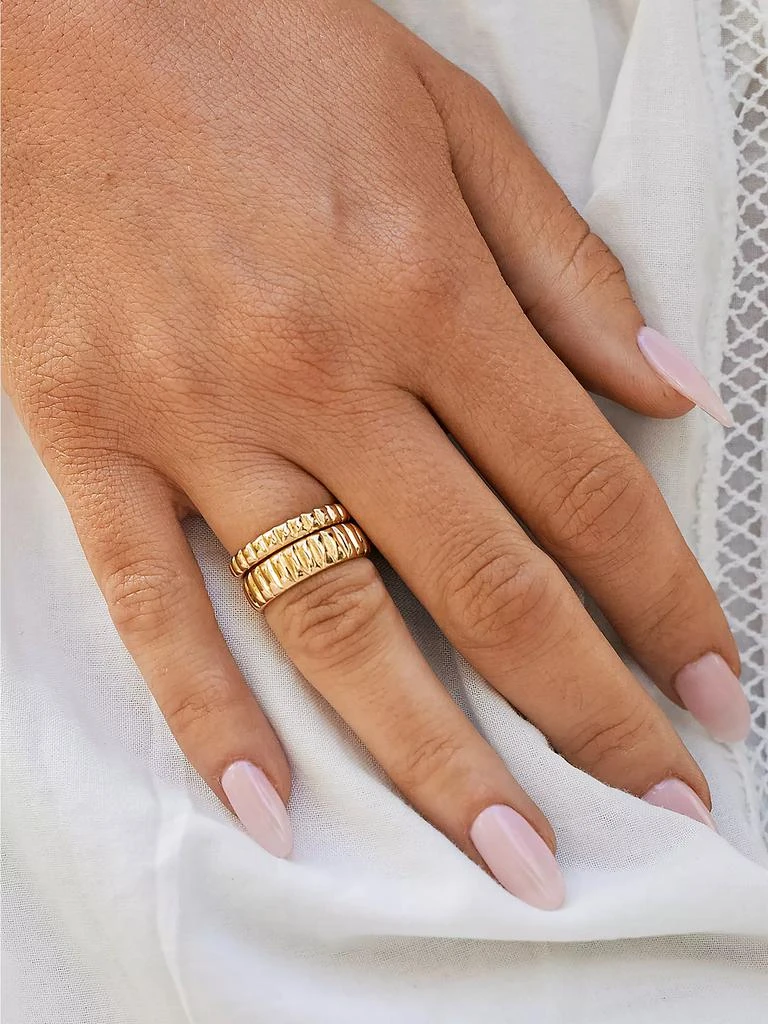 商品brook & york|Goldie 14K-Gold Vermeil Ring Set,价格¥830,第2张图片详细描述