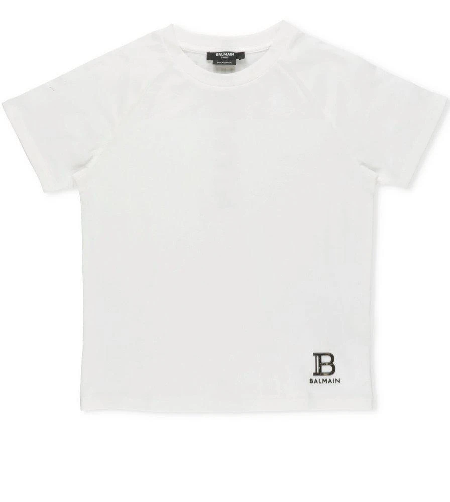 商品Balmain|Balmain Kids Logo Printed Crewneck T-Shirt,价格¥1094,第1张图片