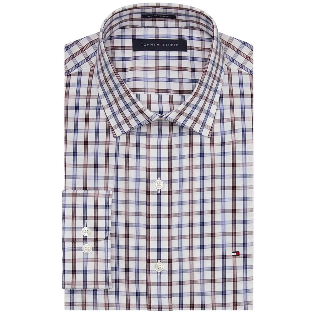 商品Tommy Hilfiger|Men's Slim-Fit Performance Stretch Check Dress Shirt,价格¥209,第1张图片