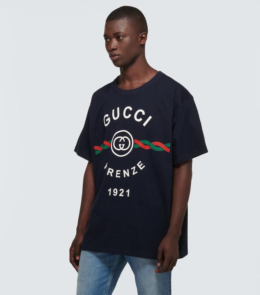 商品Gucci|Logo棉质针织T恤,价格¥4814,第5张图片详细描述
