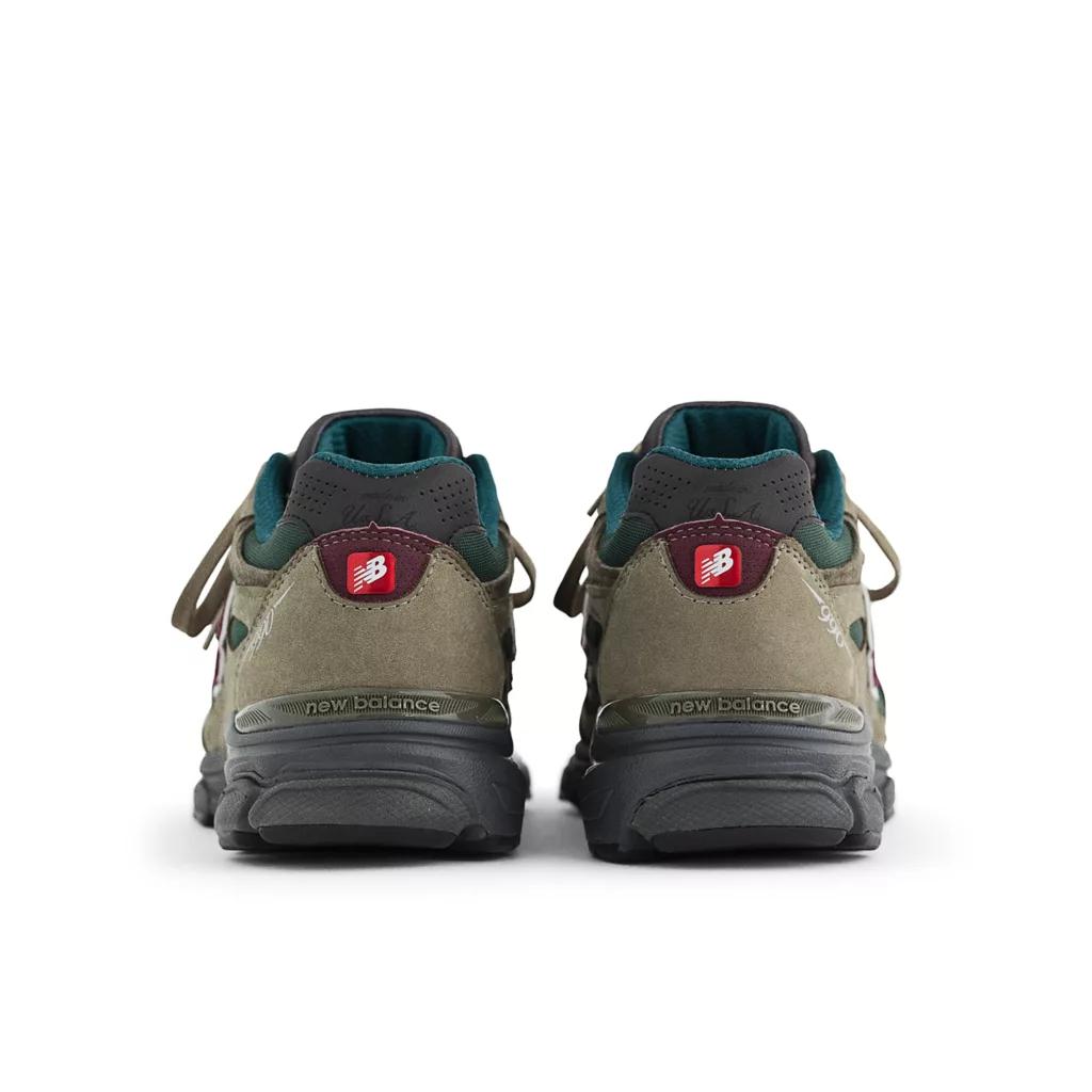 男款 新百伦 990v3 美产 休闲鞋 橄榄绿 军绿色商品第4张图片规格展示