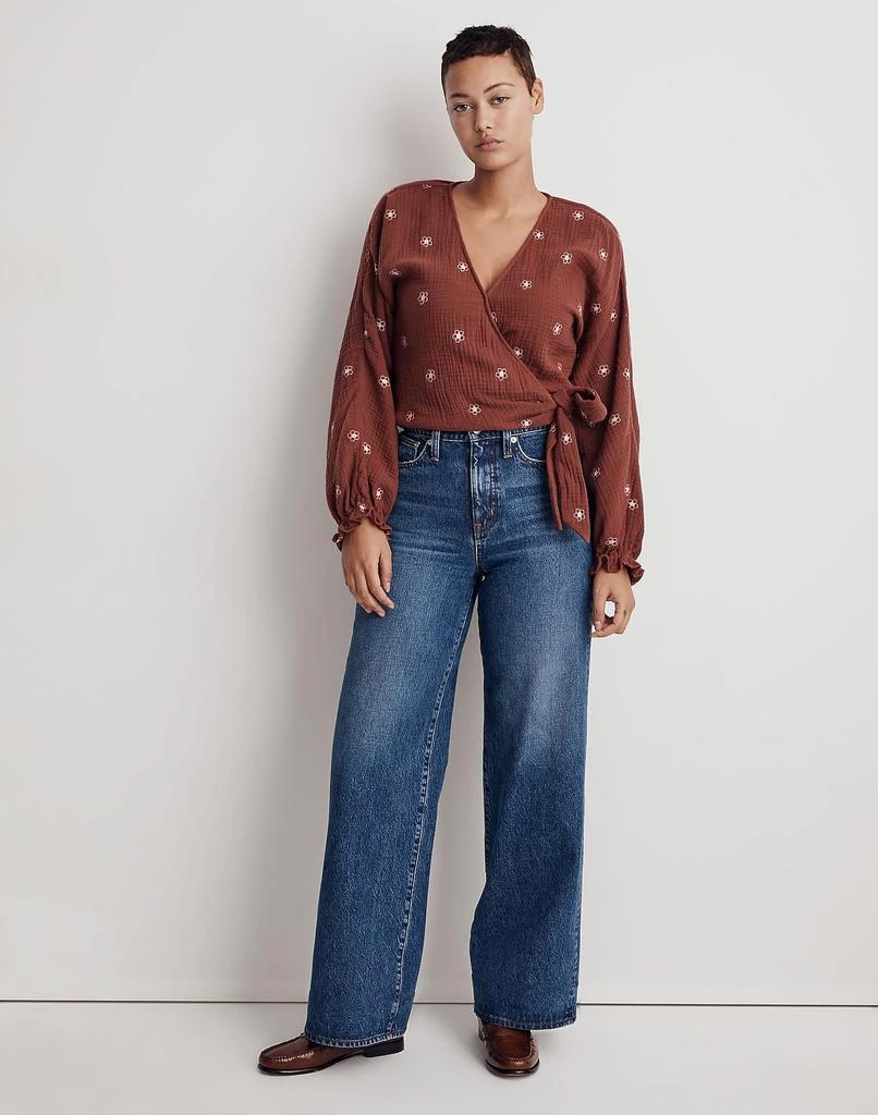 商品Madewell|Lightspun Maira Wrap Top,价格¥197,第1张图片