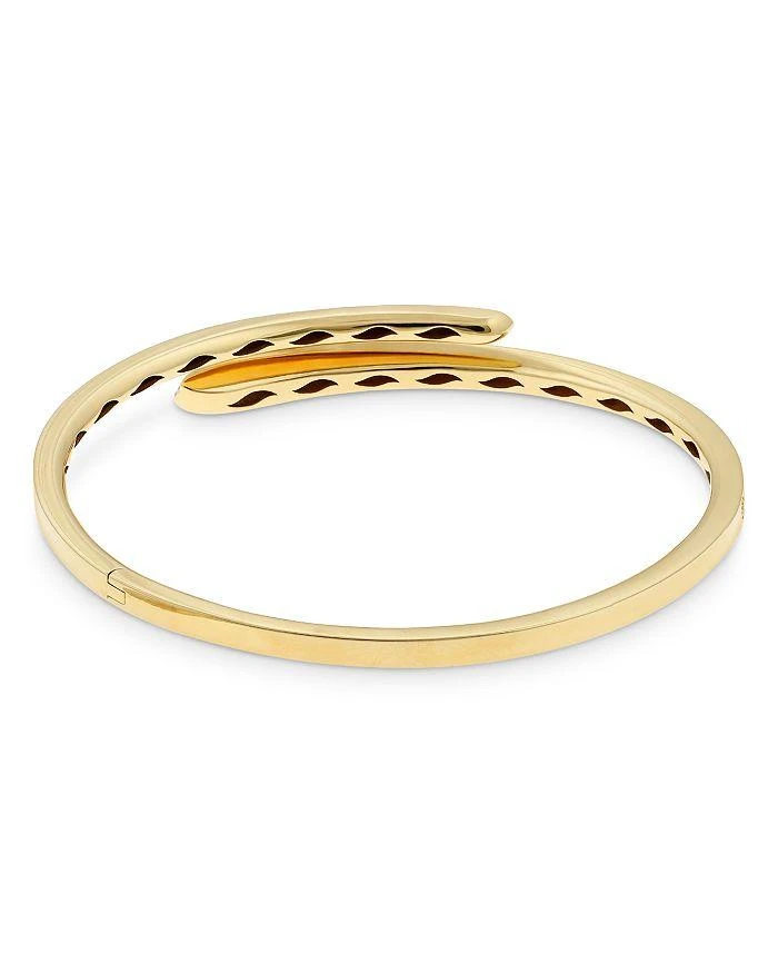 商品Crivelli|18K Yellow Gold Like Diamond Pavé Bypass Slim Bangle Bracelet - Exclusive, Italy Campaign,价格¥49158,第4张图片详细描述