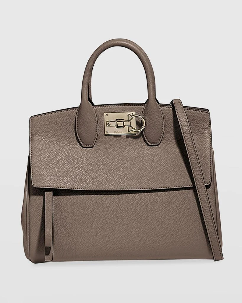 商品Salvatore Ferragamo|Studio Bag Small Leather Satchel,价格¥25208,第1张图片