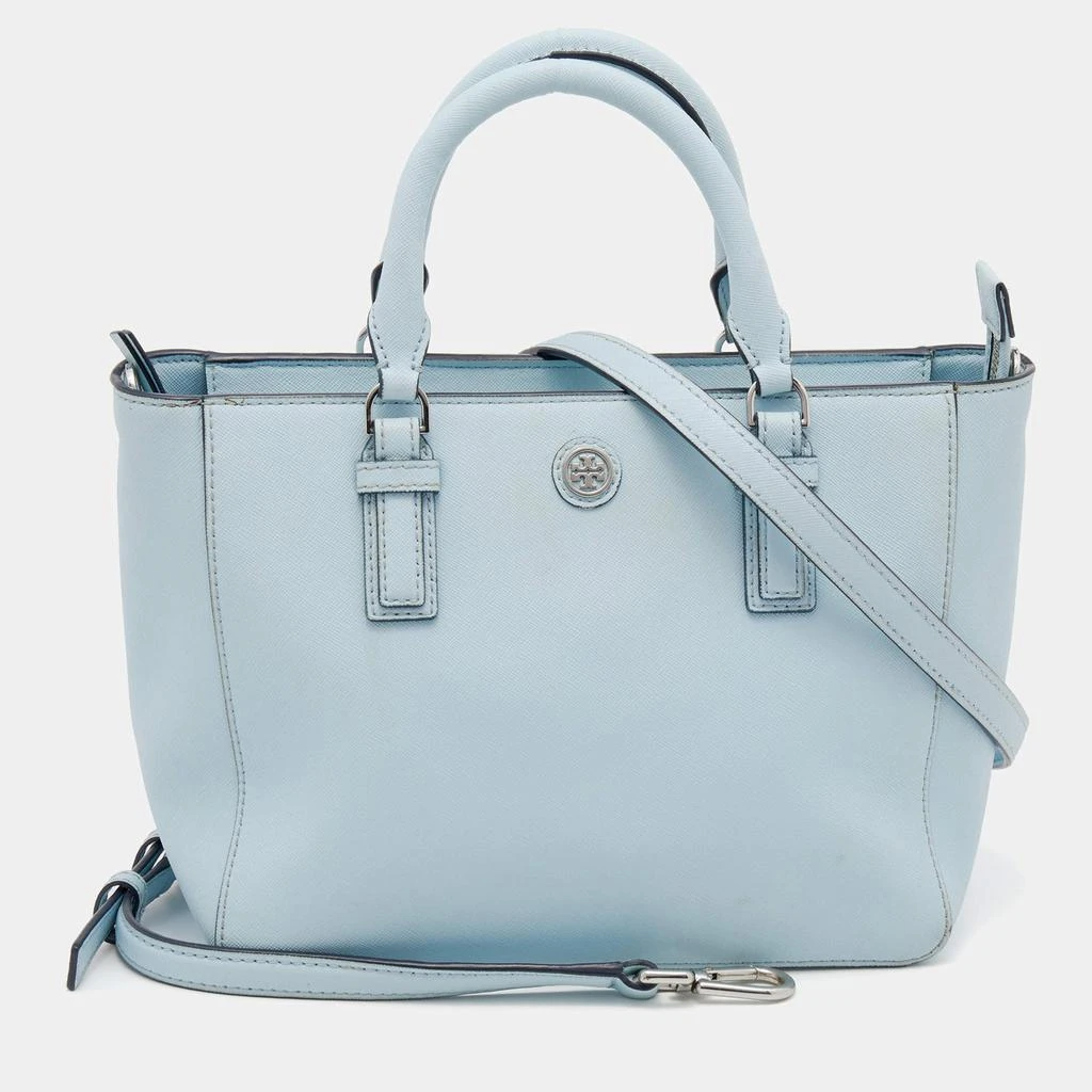 商品[二手商品] Tory Burch|Tory Burch Light Blue Saffiano Leather Robinson East West Satchel,价格¥1154,第1张图片