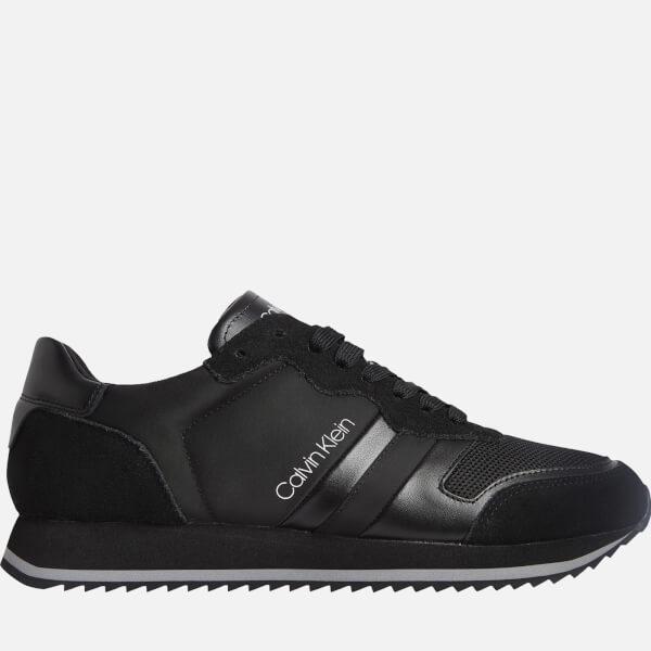 商品Calvin Klein|Calvin Klein Men's Suede Low Top Trainers - CK Black,价格¥581,第3张图片详细描述