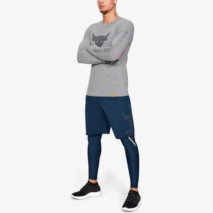 商品Under Armour|Under Armour Project Rock Hardest Long Sleeve - Men's 卫衣,价格¥225,第3张图片详细描述