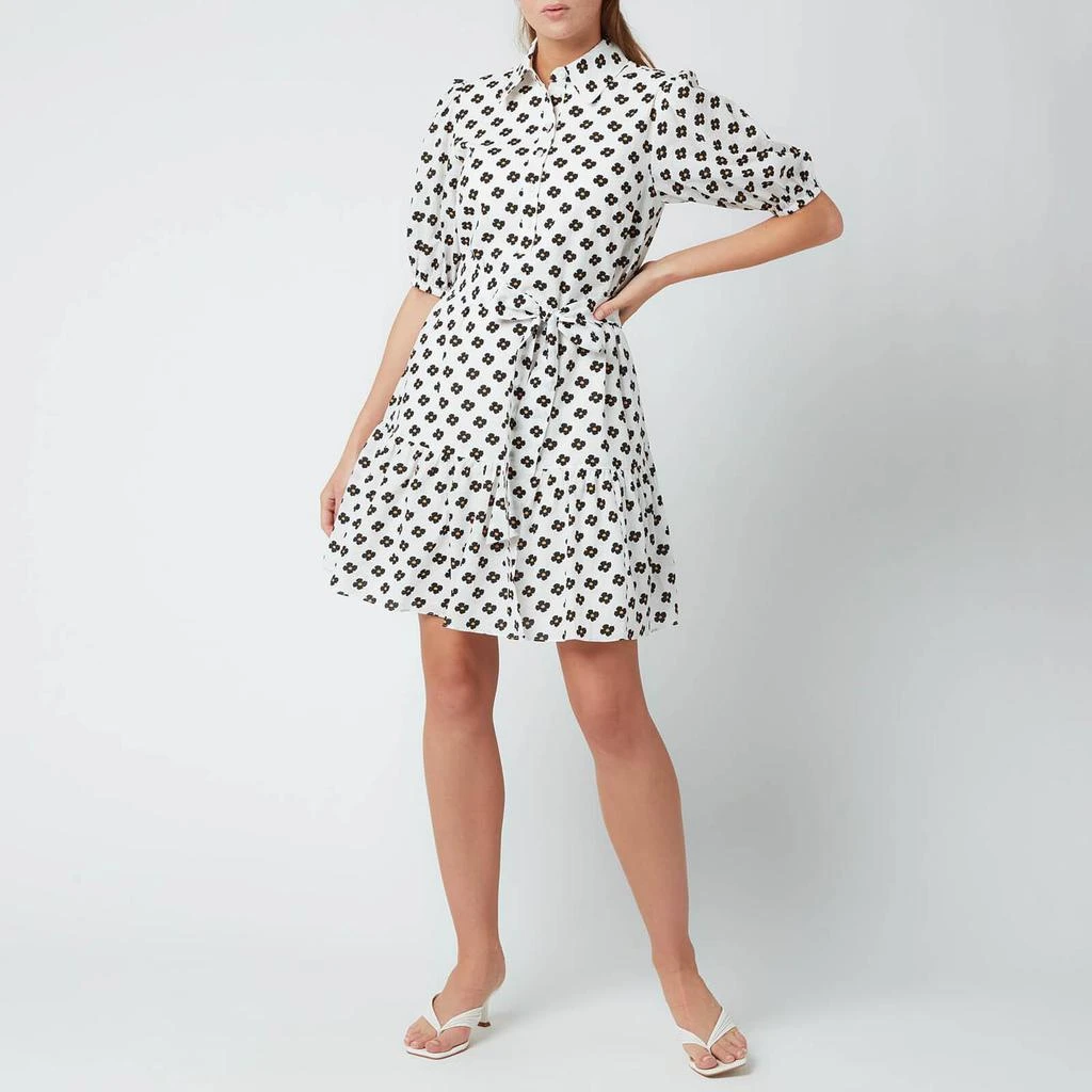 商品Kate Spade|Kate Spade New York Women's Block Floral Shirt Dress - Cream,价格¥1185,第3张图片详细描述