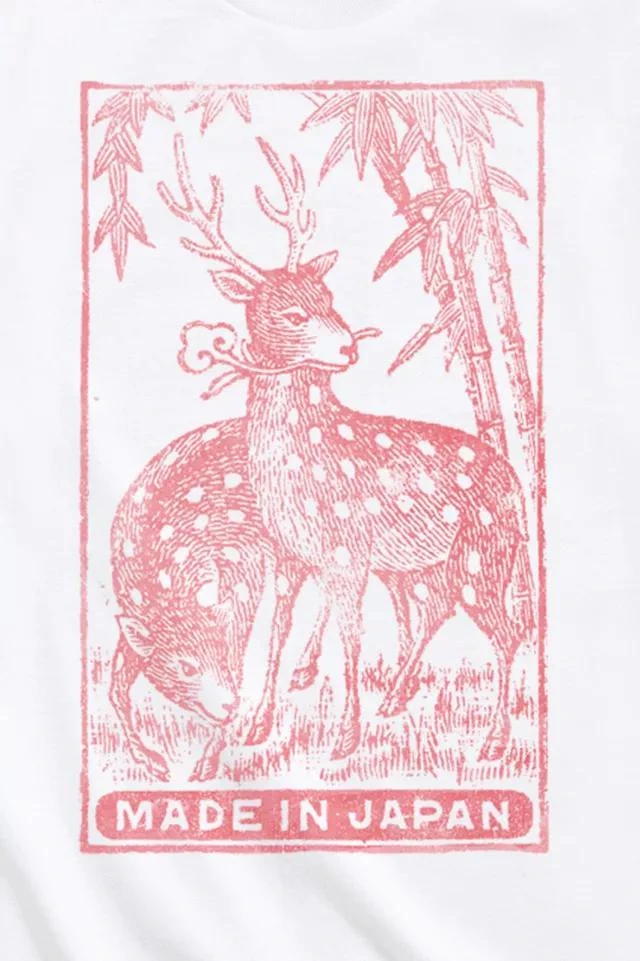 商品Urban Outfitters|Deer Sketch Made In Japan Tee,价格¥152,第2张图片详细描述