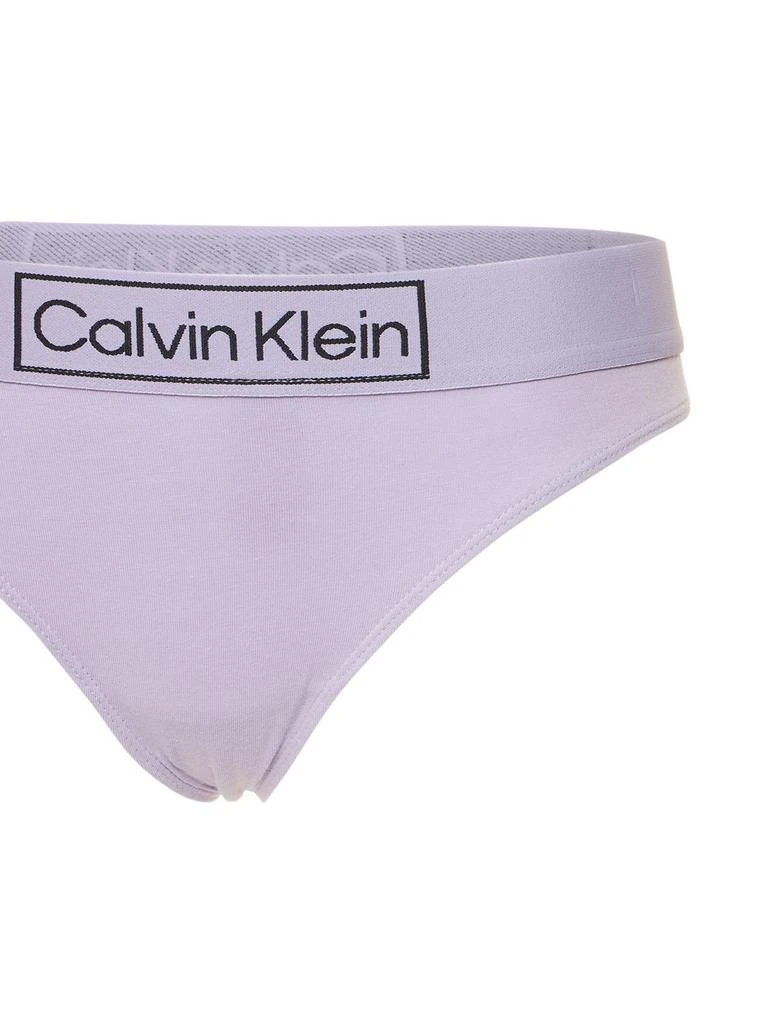 商品Calvin Klein|Logo Cotton Blend Thong,价格¥231,第3张图片详细描述