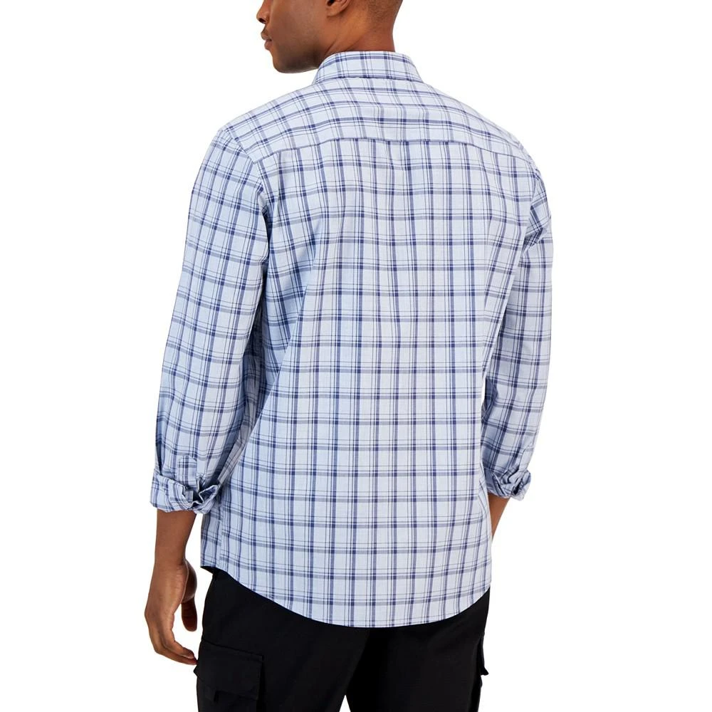 商品Alfani|Men's Caro Classic-Fit Long-Sleeve Plaid Print Shirt, Created for Macy's,价格¥69,第2张图片详细描述