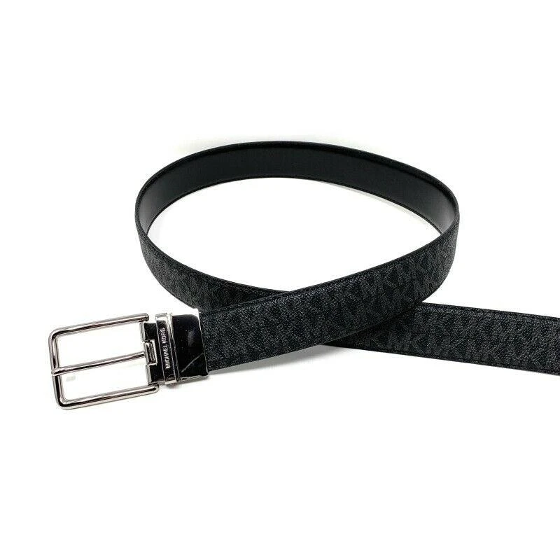 商品Michael Kors|Michael Kors Men's Reversible MK Signature Leather 2in1 Dress Belt,价格¥716,第5张图片详细描述