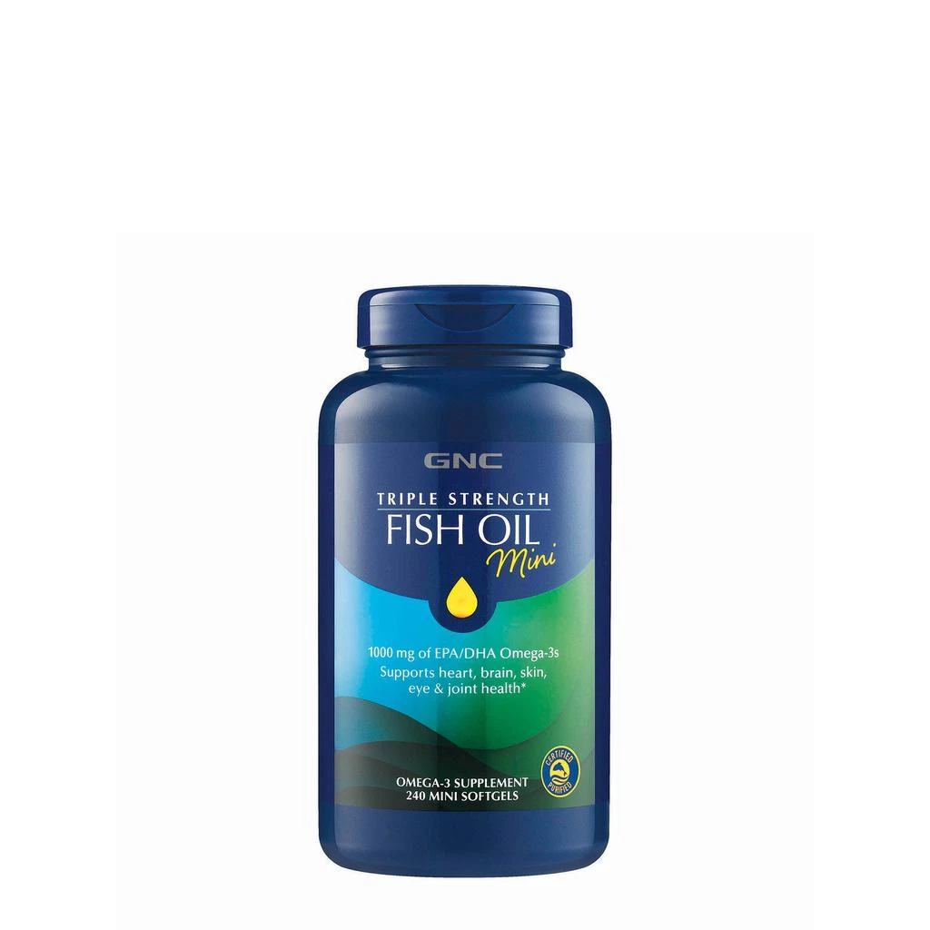 商品GNC|三倍强效鱼油迷你软胶囊,价格¥217-¥374,第1张图片