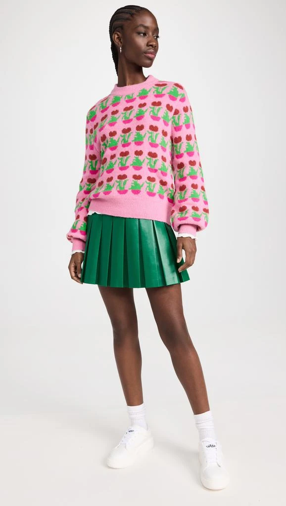 商品Kitri|KITRI Joelle Pink Flower Pot Sweater,价格¥1005,第5张图片详细描述