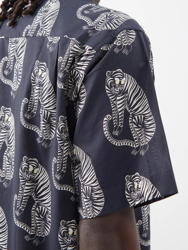 商品Desmond & Dempsey|Sansindo tiger-print cotton pyjama shirt,价格¥432,第4张图片详细描述