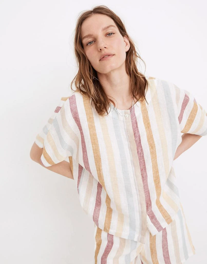 商品Madewell|Madewell x LAUDE the Label Bo Button-Down Shirt in Painter Stripe,价格¥551,第1张图片