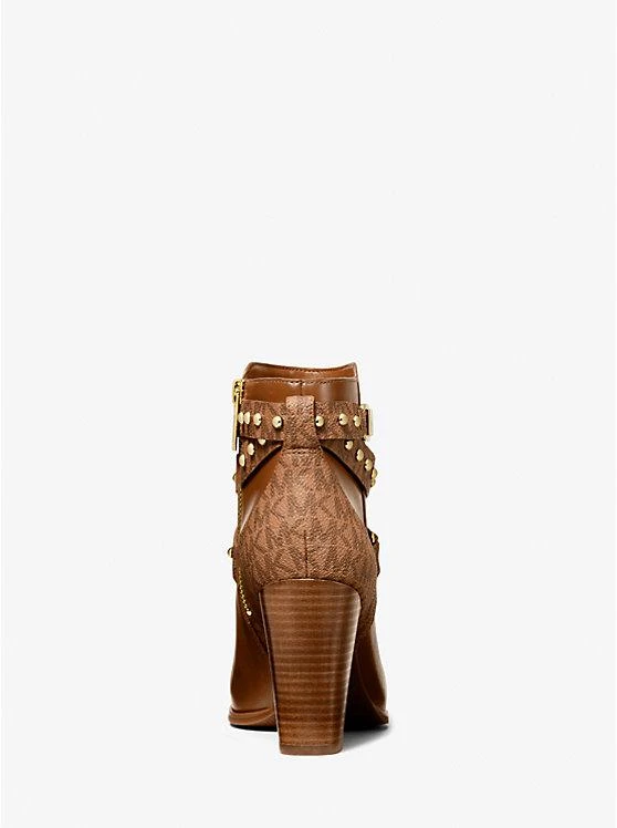 商品Michael Kors|Kincaid Faux Leather and Studded Logo Ankle Boot,价格¥879,第4张图片详细描述