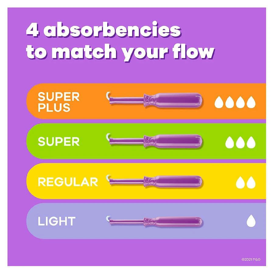 Radiant Tampons, Multipack Unscented, Regular + Super Absorbency 商品