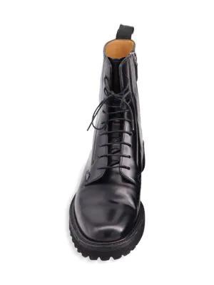 商品[二手商品] Church's|Churchs Alexandra Polished Binder Lace Up Combat Boots In Black Calf Leather Boots,价格¥2927,第5张图片详细描述