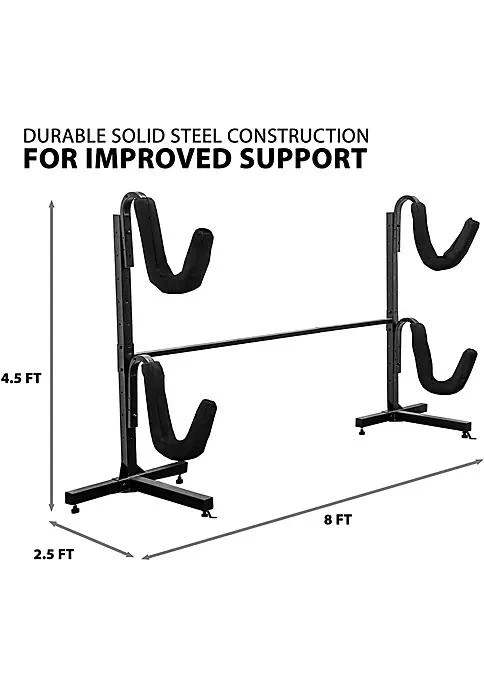 商品RaxGo|Kayak Storage Rack Heavy Duty Storage For Two Kayak Sup Canoe Paddleboard For Indoor Outdoor Garage Shed Or Dock Adjustable Height,价格¥2548,第4张图片详细描述