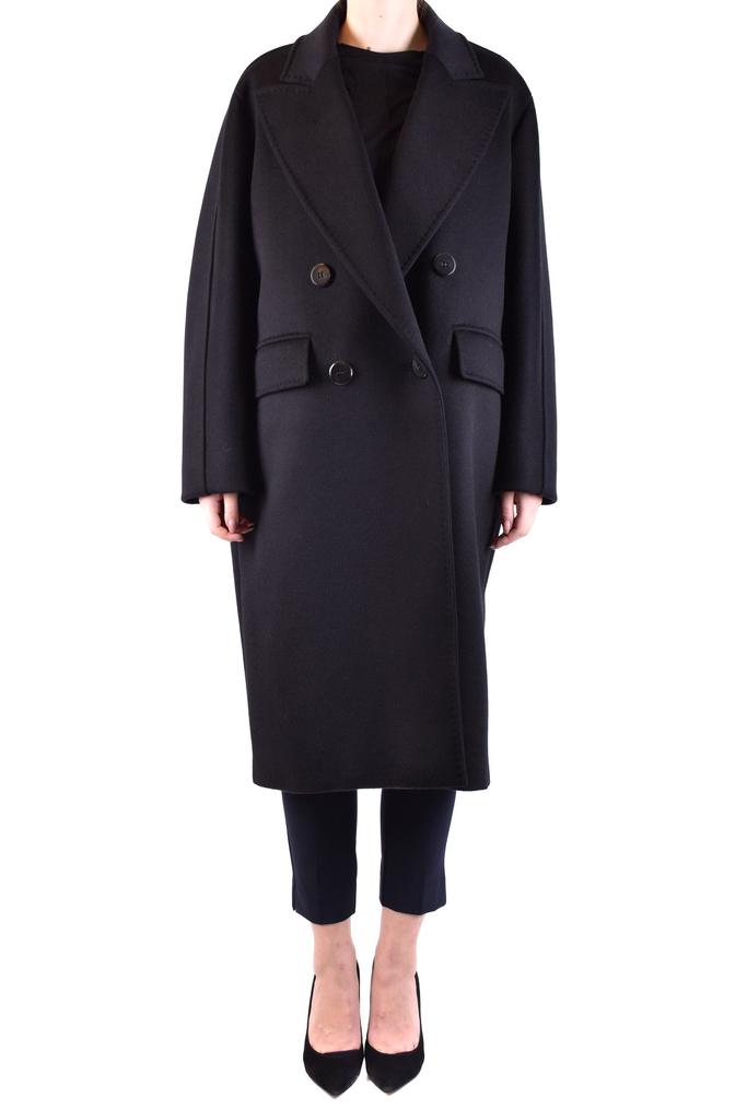 Max Mara Women's  Black Other Materials Coat商品第1张图片规格展示