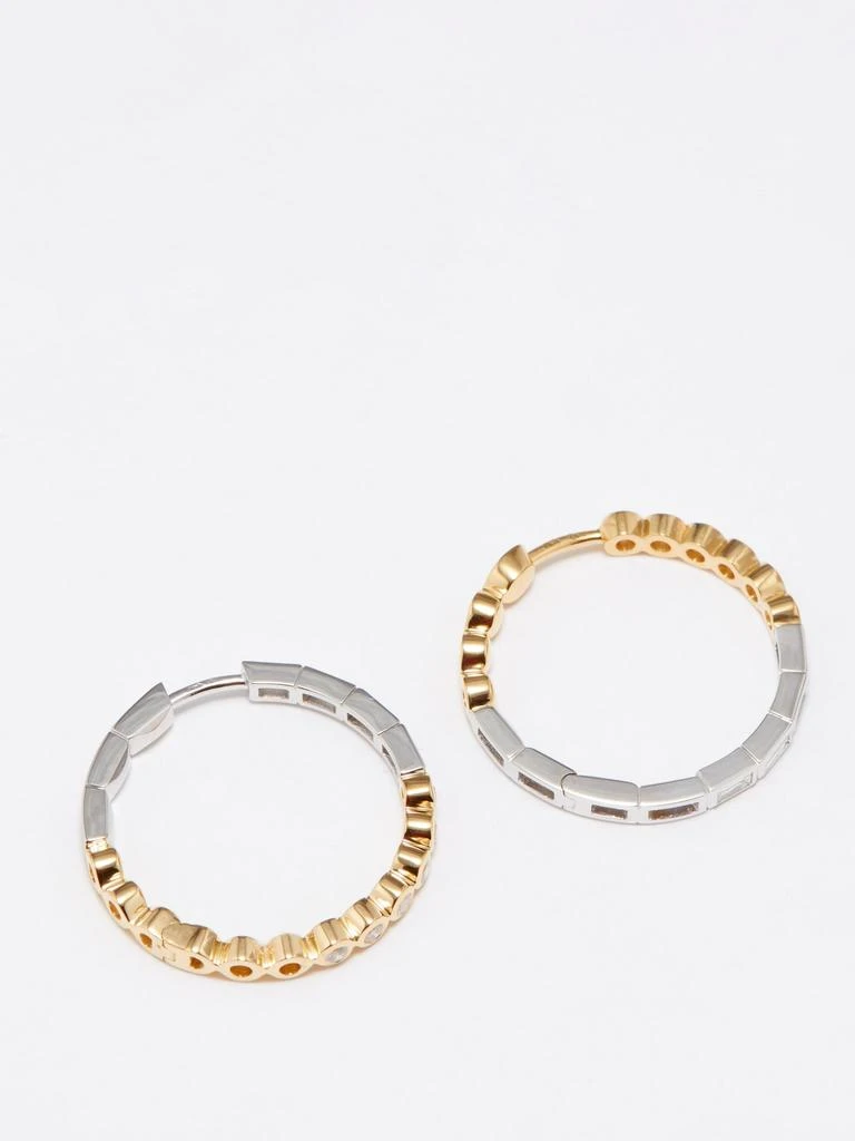 商品Yvonne Léon|Diamond & 18kt gold hoop earrings,价格¥25203,第3张图片详细描述