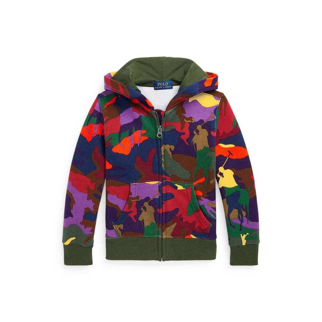 商品Ralph Lauren|Polo Pony Camo Fleece Hoodie (Little Kids),价格¥368,第1张图片