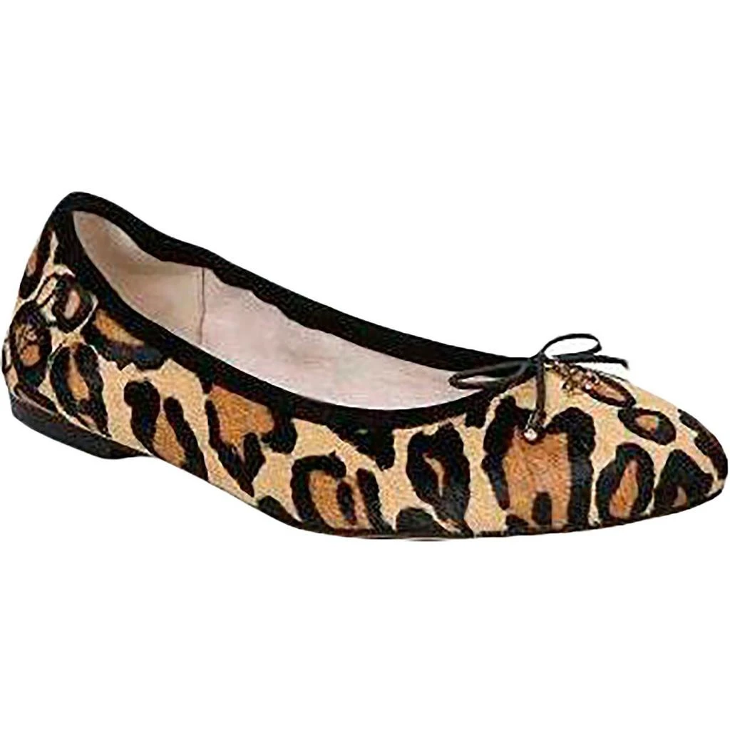 商品Sam Edelman|Sam Edelman Womens Felicia Calf Hair Leopard Print Ballet Flats,价格¥393,第1张图片