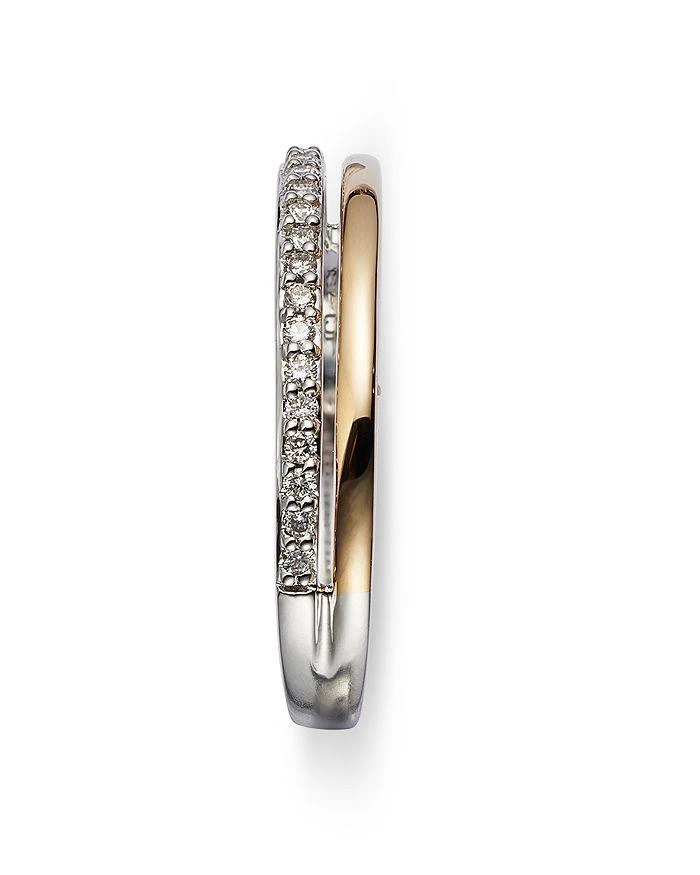 商品Bloomingdale's|Diamond Double Row Band Ring in 14K Yellow and White Gold, .12 ct .t.w. - Exclusive,价格¥4462,第4张图片详细描述