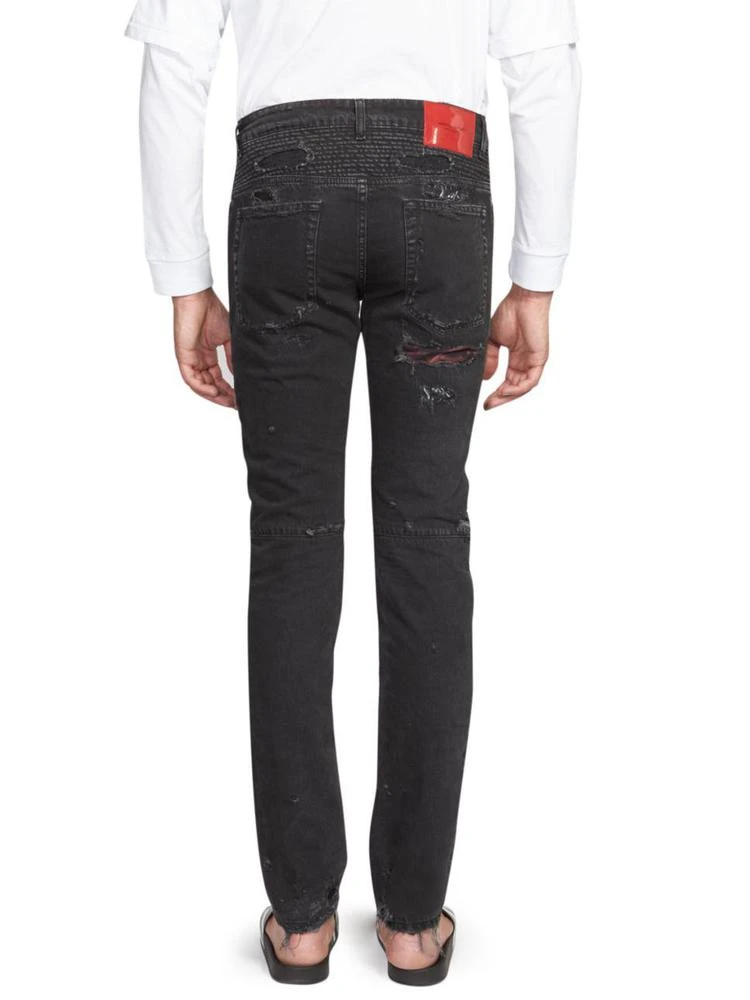 商品Marcelo Burlon|Distressed Biker Skinny Fit Jeans,价格¥1958,第2张图片详细描述