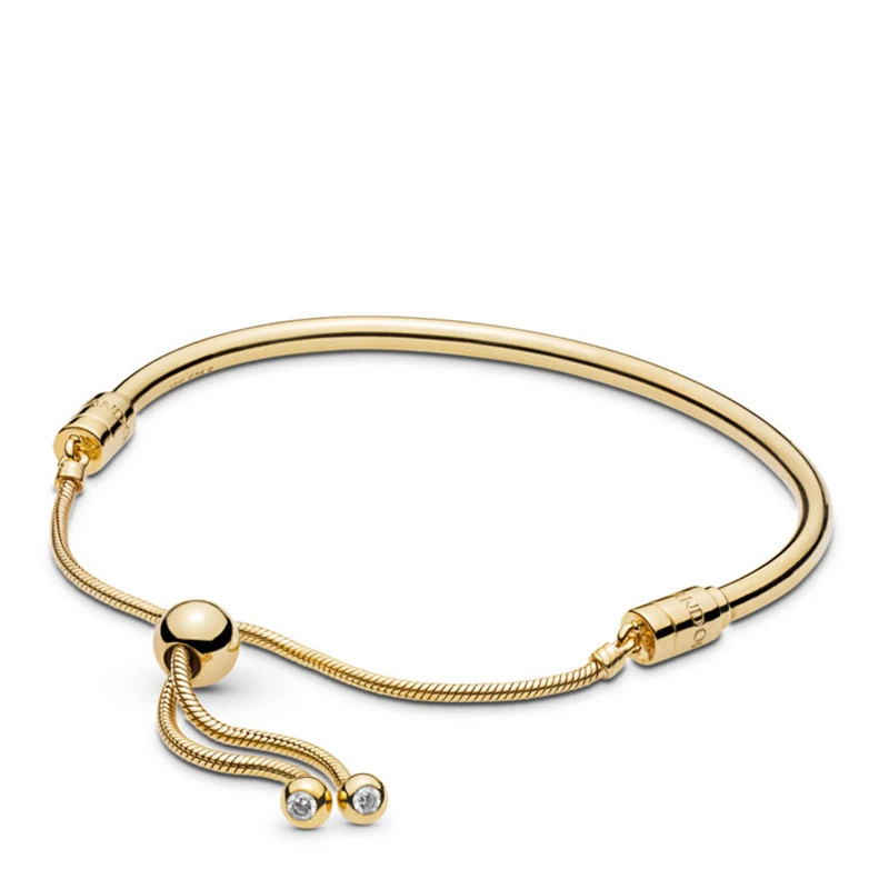 PANDORA 潘多拉 金色MOMENTS PANDORA SHINE 滑动手镯 567953CZ-2 商品