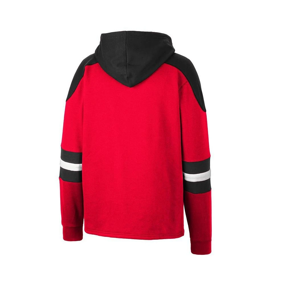 商品Colosseum|Men's Scarlet Ohio State Buckeyes Lace-Up 4.0 Pullover Hoodie,价格¥488,第2张图片详细描述