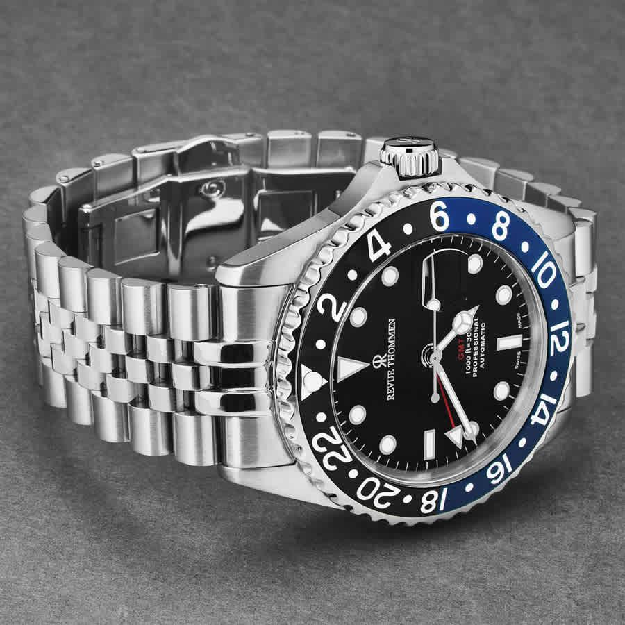 Revue Thommen Diver GMT Automatic Black Dial Mens Watch 17572.2233商品第2张图片规格展示