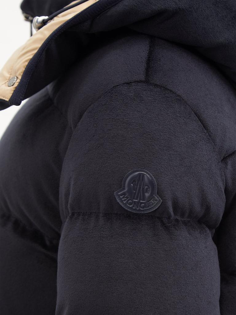 商品Moncler|Holostee quilted velvet down jacket,价格¥13707,第5张图片详细描述