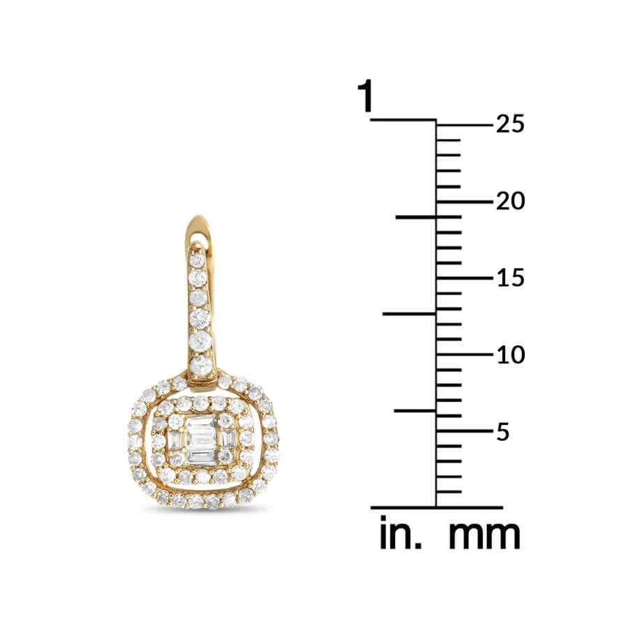 商品LB Exclusive|14K Yellow Gold 0.68ct Diamond Drop Earrings,价格¥5517,第3张图片详细描述