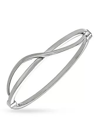商品Belk & Co.|Co. Sterling Silver Crossover Bangle Bracelet,价格¥513,第1张图片