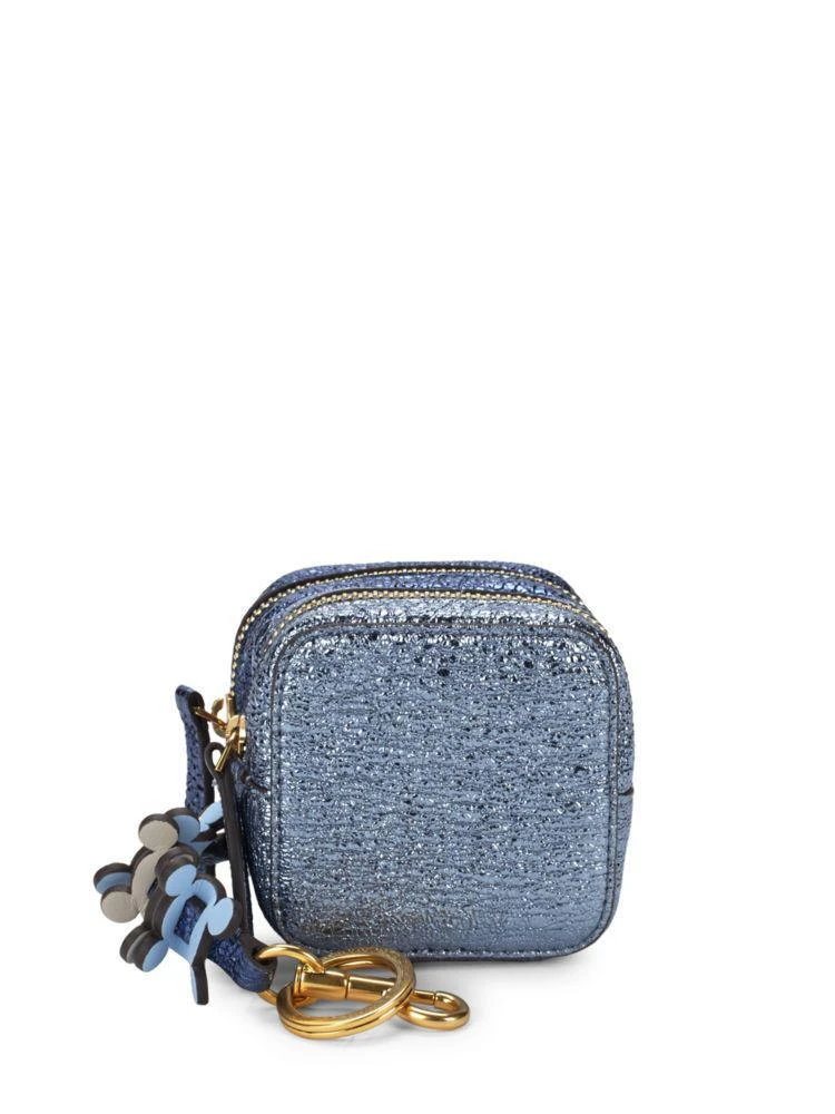 商品Anya Hindmarch|金属光泽双拉链零钱袋,价格¥787,第1张图片