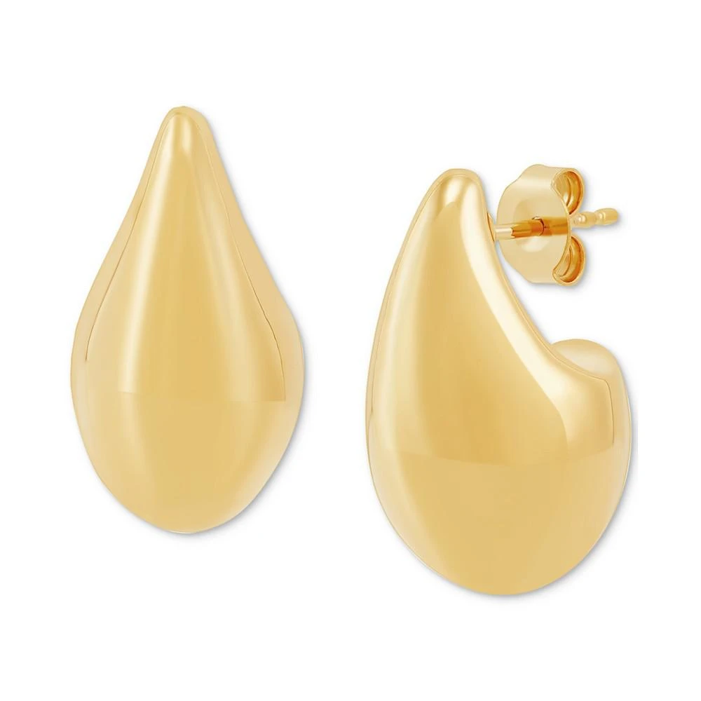 商品Macy's|Polished Teardrop Sculptural Stud Earrings in 14k Gold,价格¥3135,第3张图片详细描述