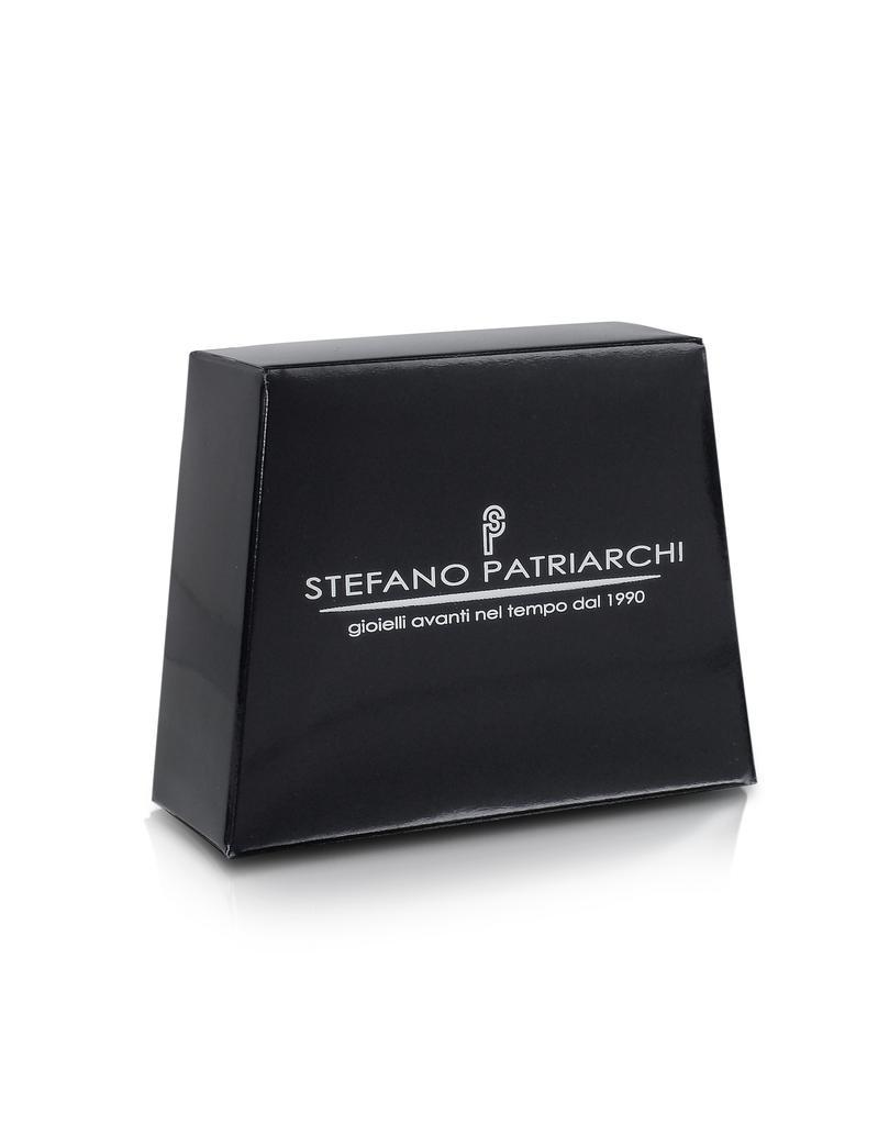 商品Stefano Patriarchi 帕特雅克|金银色刻纹椭圆形戒指,价格¥1497,第4张图片详细描述