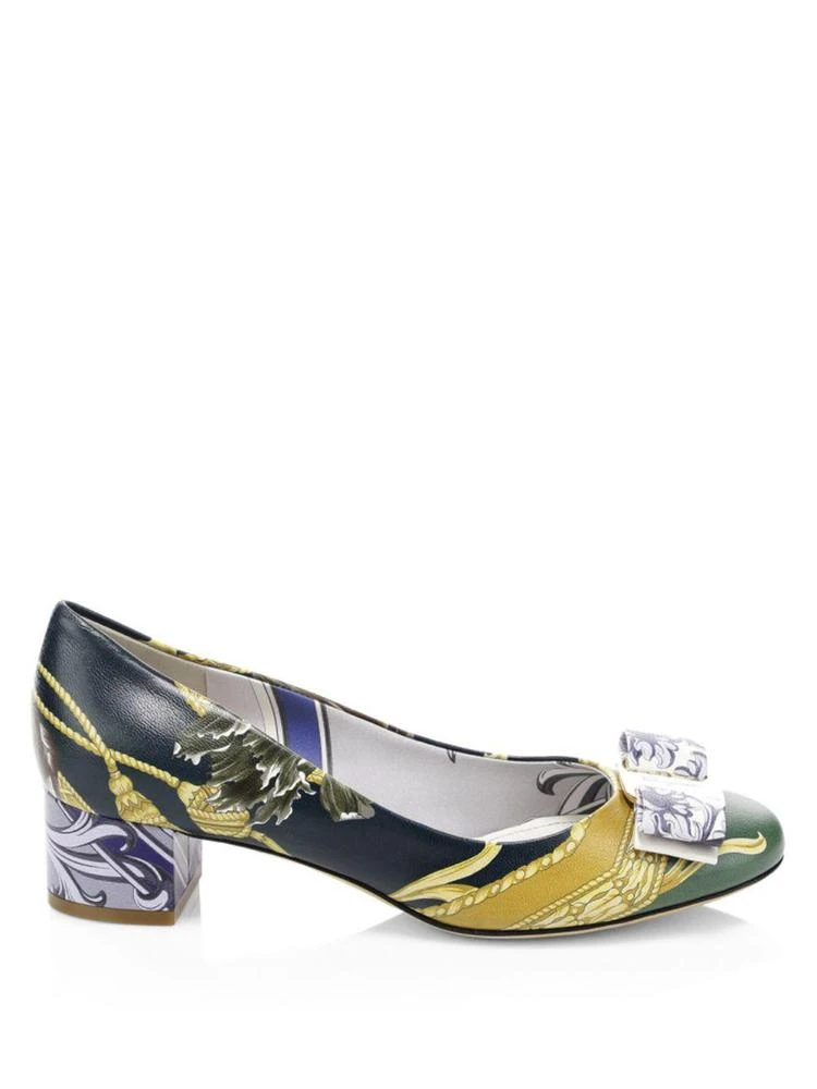 商品Salvatore Ferragamo|Vara Galaxy Leather Pumps,价格¥2532,第5张图片详细描述