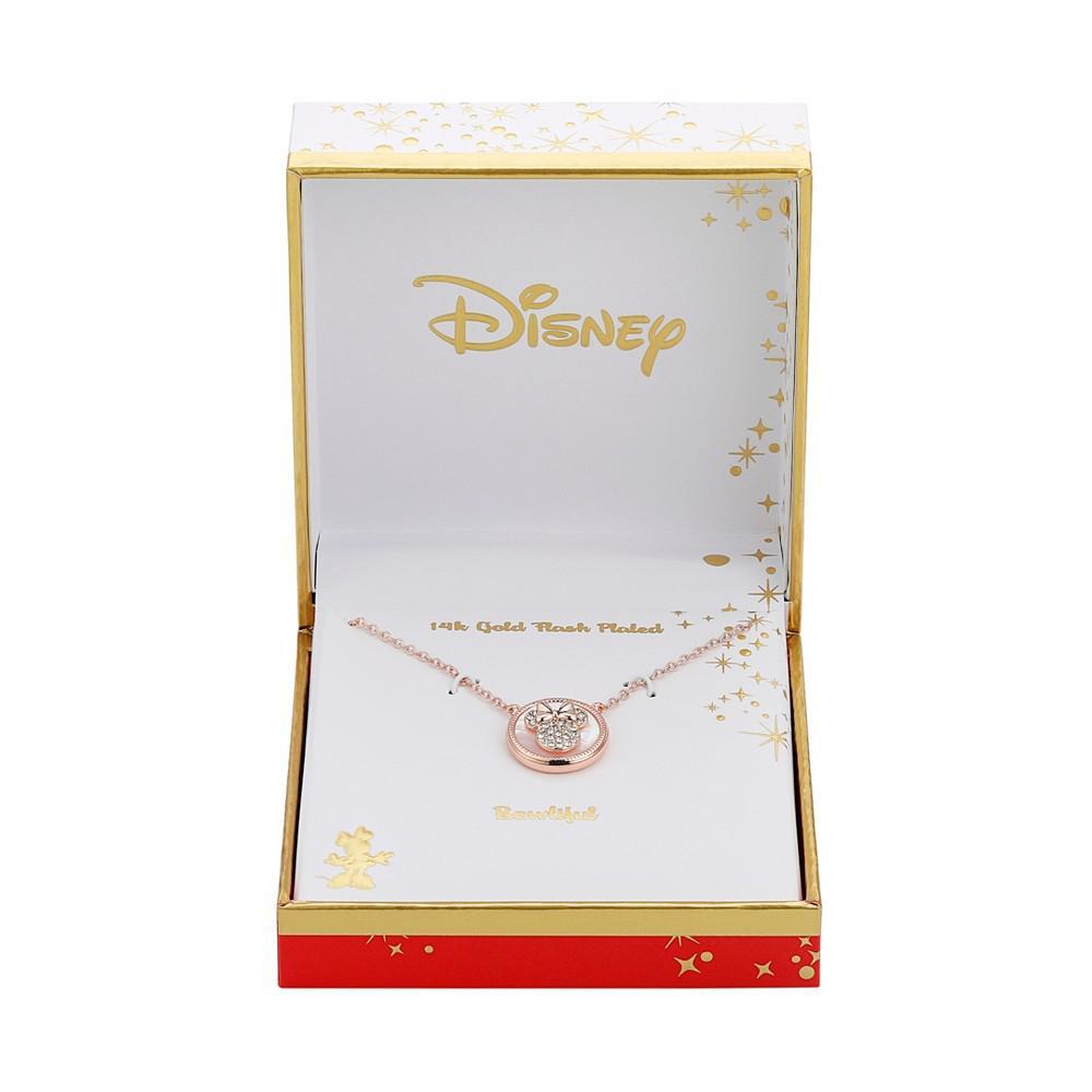 商品Disney|Crystal Pendant Necklace (0.01 ct. t.w.) in 14K Gold Flash Plated,价格¥133,第4张图片详细描述