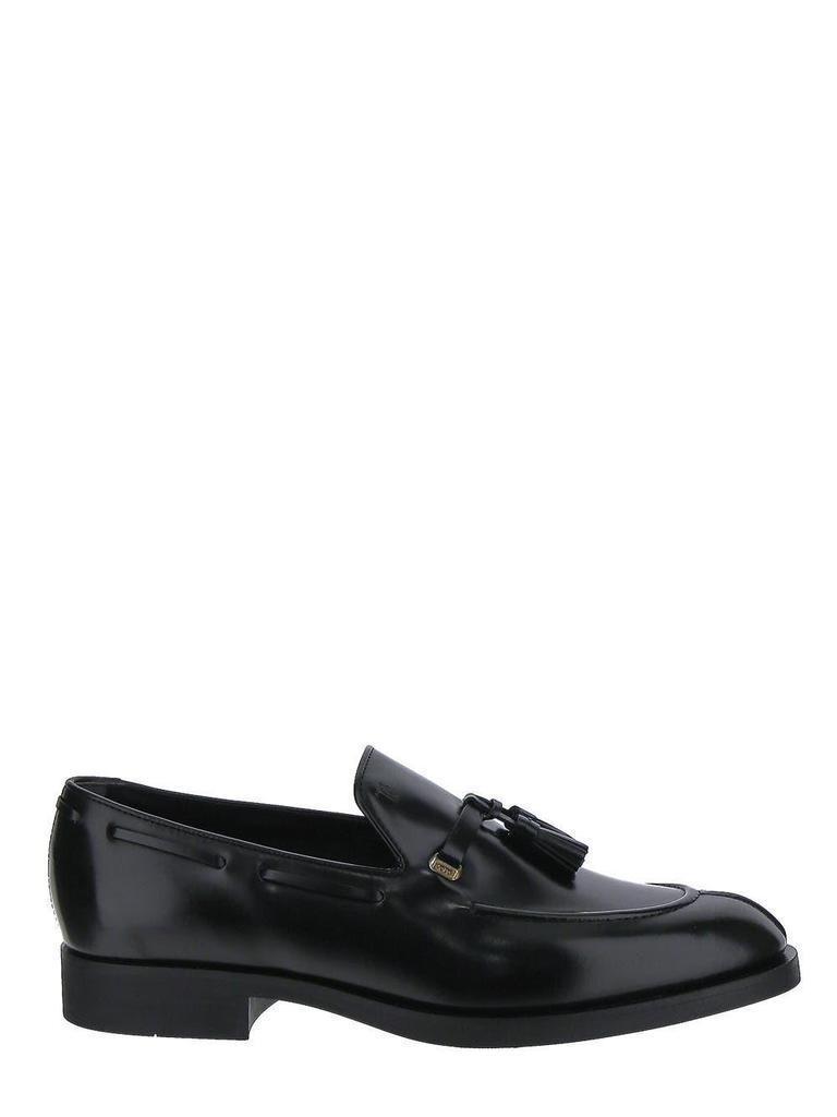商品Tod's|Tod's Black Tassel Leather Loafers,价格¥4983,第1张图片