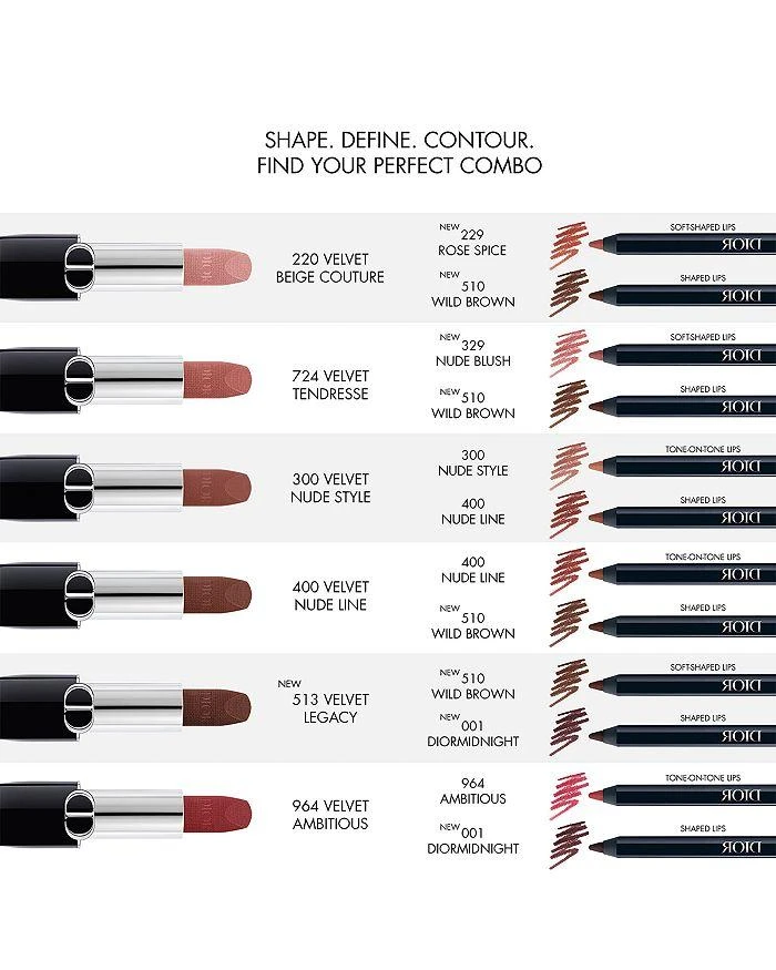 商品Dior|Rouge Dior Contour No Transfer Lip Liner Pencil,价格¥261,第3张图片详细描述