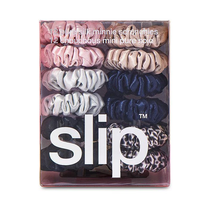 商品Slip|Pure Silk Minnie Scrunchies, Set of 12,价格¥288,第2张图片详细描述