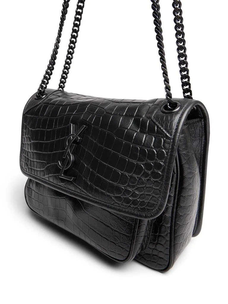 商品Yves Saint Laurent|Medium Niki Croc Embossed Leather Bag,价格¥26942,第3张图片详细描述