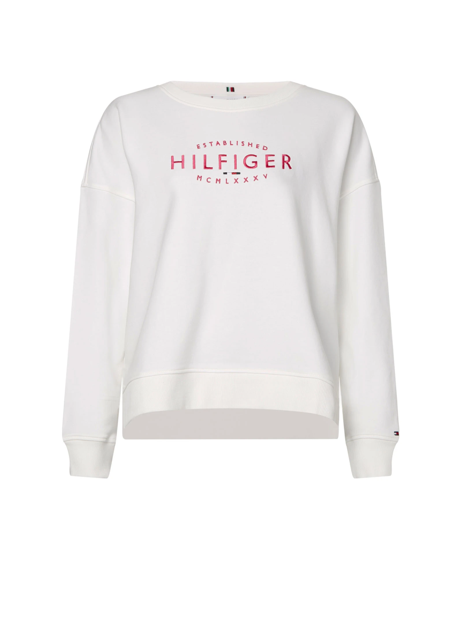 商品【商品预售7天】 Tommy Hilfiger|Tommy Hilfiger 女士卫衣 WW0WW35978COTONEYBL 米白色,价格¥907,第1张图片