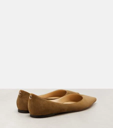 商品Jimmy Choo|Love绒面革芭蕾舞平底鞋,价格¥7085,第2张图片详细描述