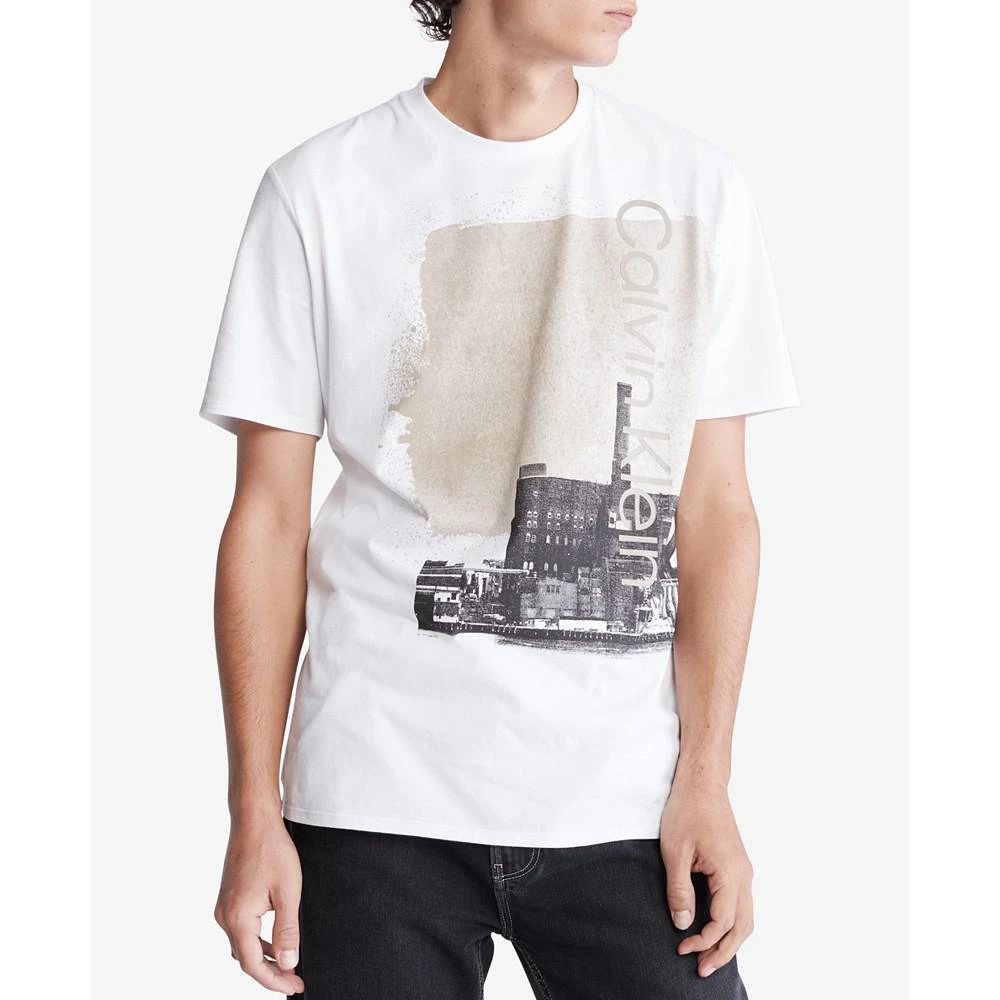 商品Calvin Klein|Men's Short-Sleeve Brooklyn Paint Logo-Graphic T-Shirt,价格¥112,第1张图片