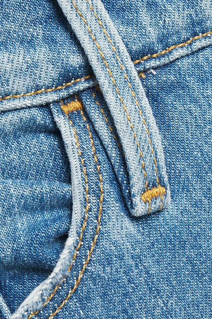 商品FRAME|Ali Wide Crop faded high-rise wide-leg jeans,价格¥575,第4张图片详细描述