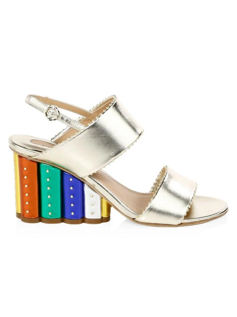 商品Salvatore Ferragamo|Gavi Studded Wedge Sandals,价格¥2532,第1张图片